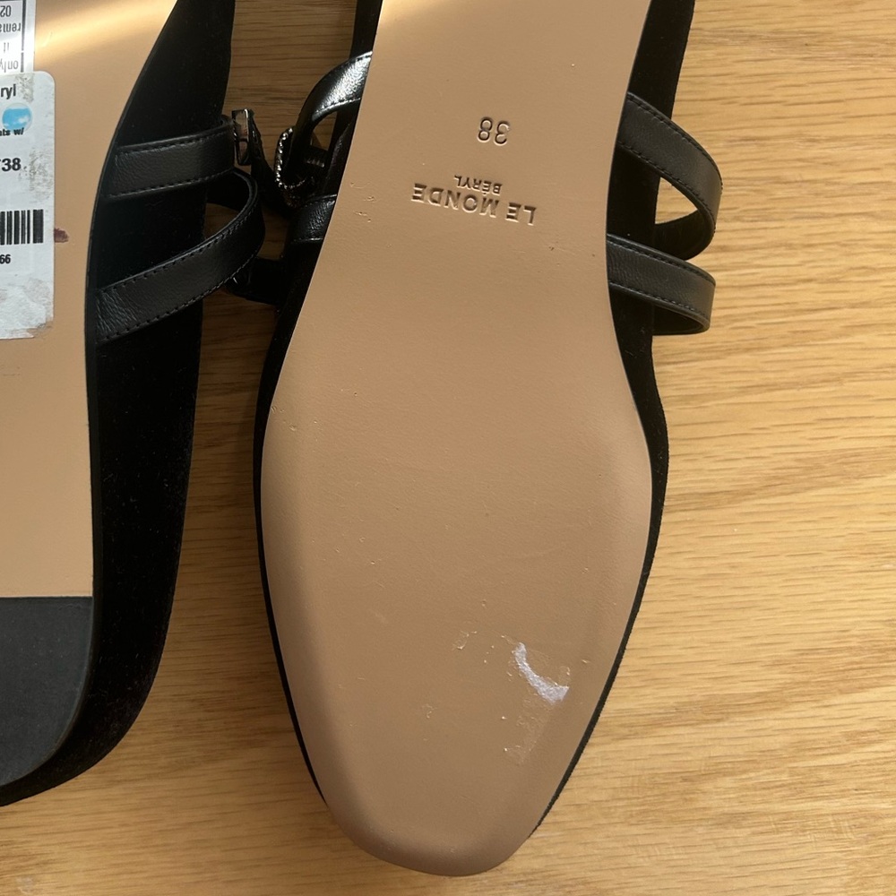 Le Monde Beryl Suede Claudia Flat. - Picture 6 of 6